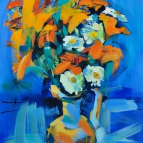 Narancssárga és kék (magántulajdon)